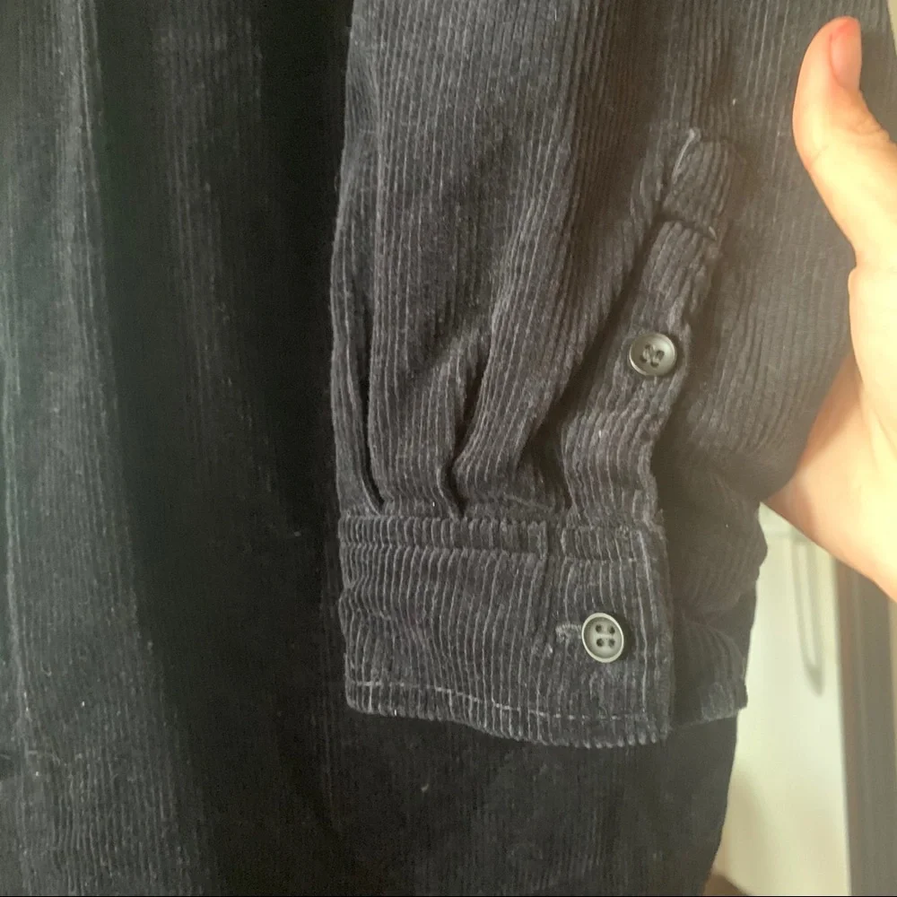 Zara Long Corduroy Overshirt Jacket
